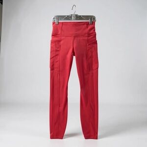 Athleta Bold Red Leggings